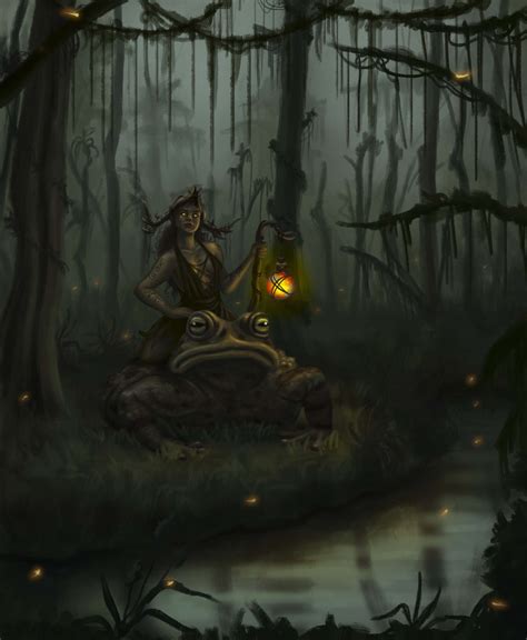 Voodoo bog witch